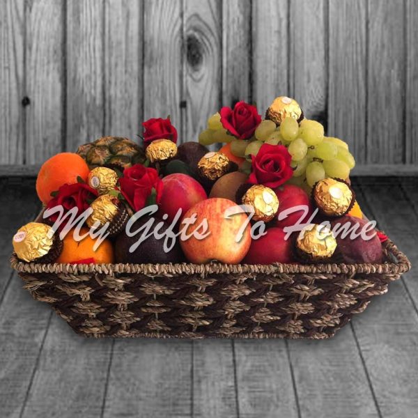 Choco Floral Fruit Basket