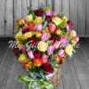 Colorful Roses Basket