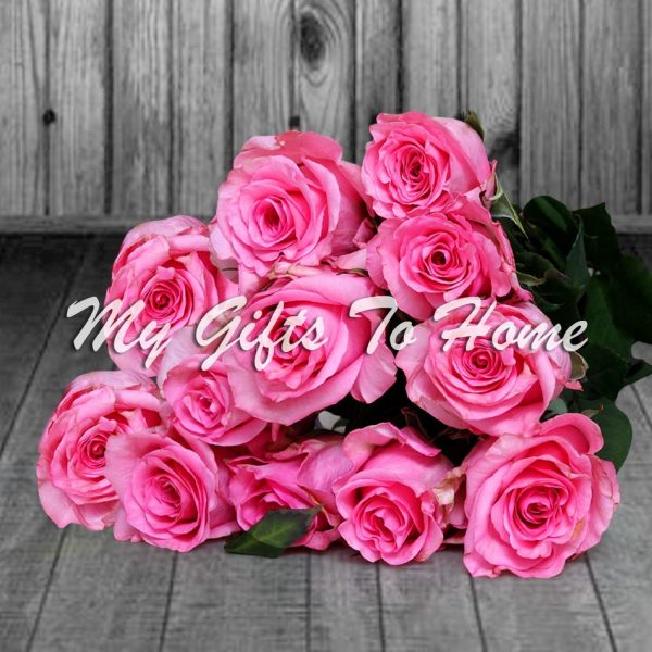 Imported Pink Roses Bunch