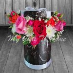 Hat Box Imported Flowers