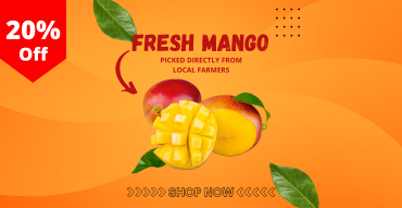Yellow Modern Fresh Mango Instagram Post (1)